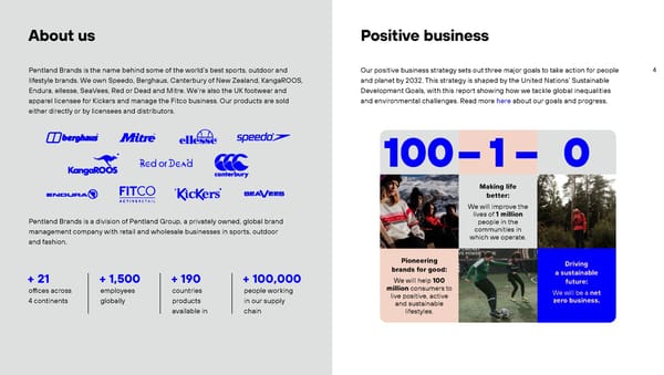Pentland Positive Business Report - Page 4